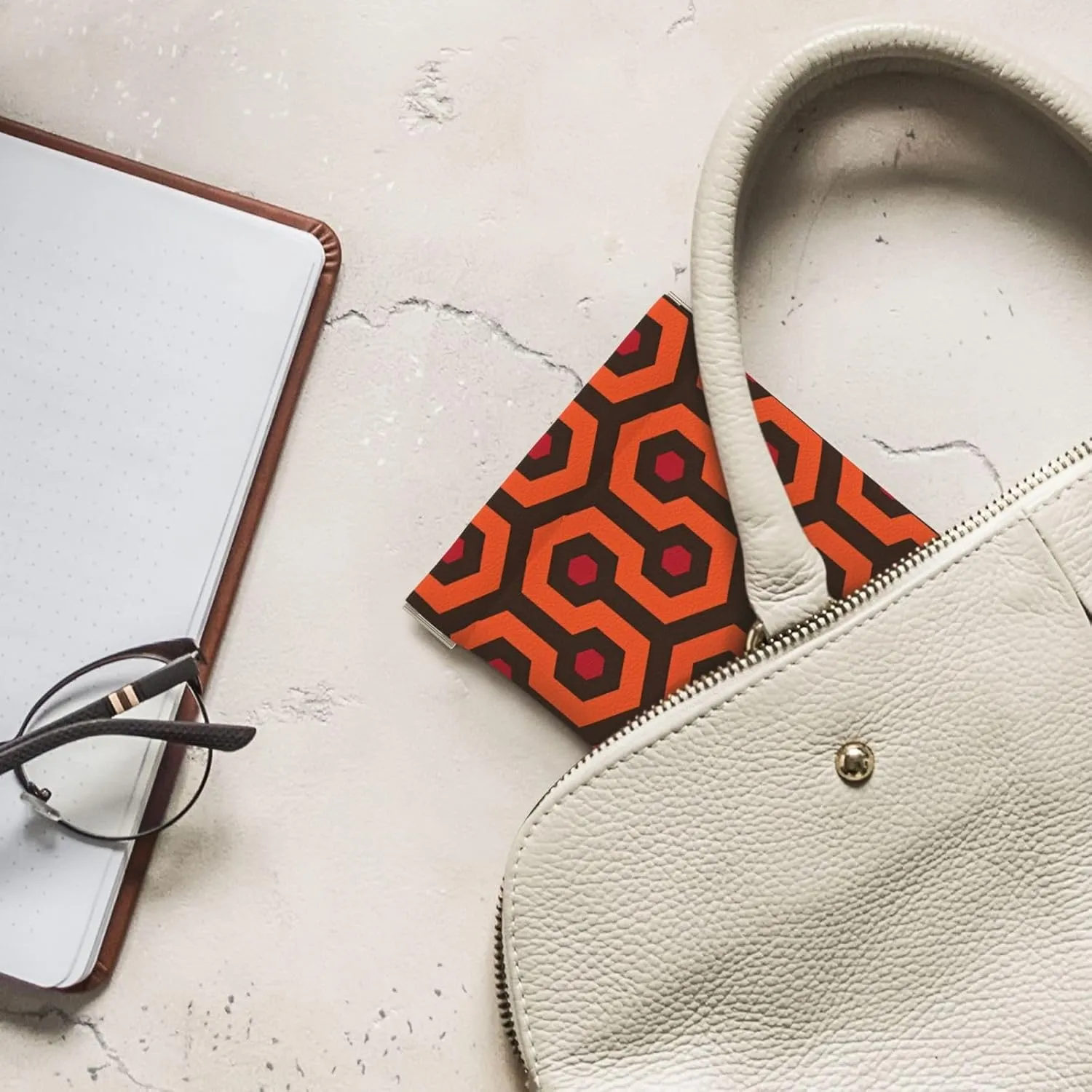 Coin Purse Overlook Hotel Carpet Leather Squeeze Coin Purse Mini Pouch Change Wallet Bag Gifts for Women Kids Girls Key Holder