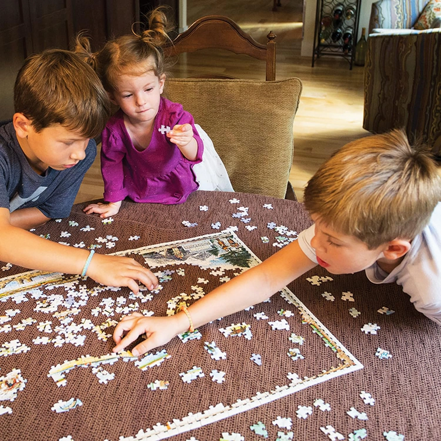 Colorado State Map Cardboard Jigsaw Puzzle - 1000 Pieces, Hand-Illustrated - Educational, Family Activity, Ages 7 , Includes Poster - 25.4 x 19.8
