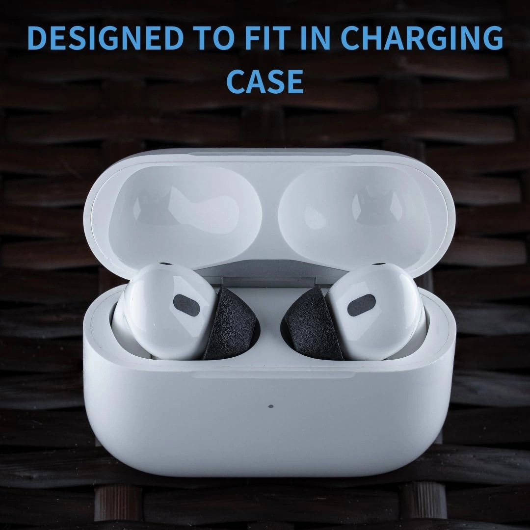 Comply TrueGrip | Premium Memory Foam Replacement Earbud Tips for Apple AirPods Pro 1 & 2 | Enhanced Comfort, Secure Fit, Superior Noise Isolation, Removal & Cleaning Tool | Black, Small (3 Pairs)