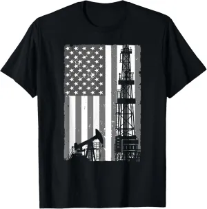 Cool Oil Field Art For Men Women Oilfield Drilling Lovers T-Shirt