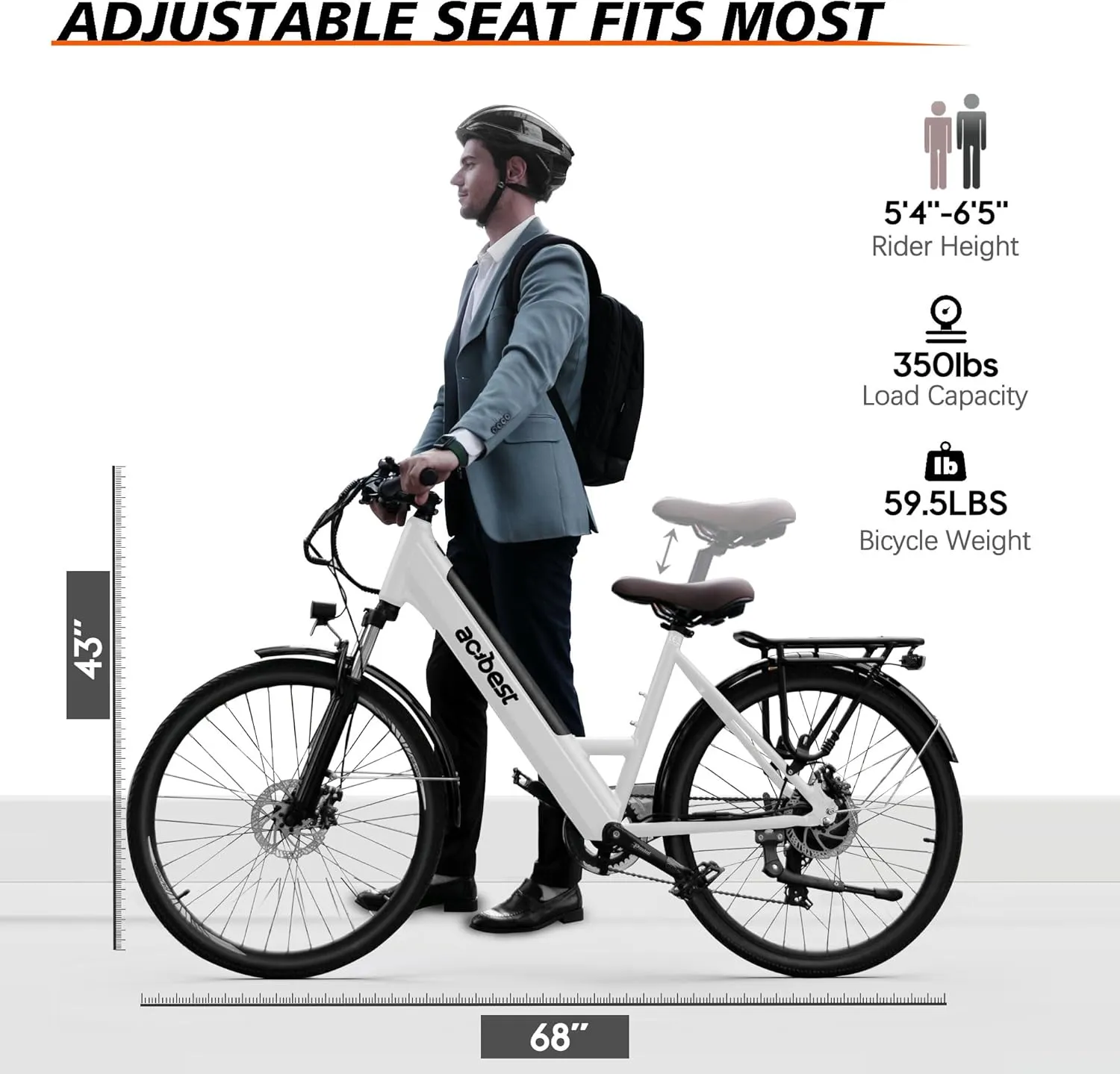 Core Electric Bike for Adults - 468Wh Removable Battery, 26 inch Step Thru Electric Bicycle, Peak 750W Brushless Motor Cityrun Ebike, with 7 Speed, Up to 50 Miles, E-Bikes