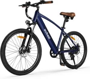 Core Electric Bike for Adults - Peak 1000W Brushless Motor Ebike, 468&500Wh Removable Built in Battery 26&27.5X2.1 Tire Step Over Bicycle with 7 Speed, Commute E Bikes