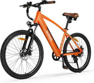Core Electric Bike for Adults - Peak 1000W Brushless Motor Ebike, 468&500Wh Removable Built in Battery 26&27.5X2.1 Tire Step Over Bicycle with 7 Speed, Commute E Bikes