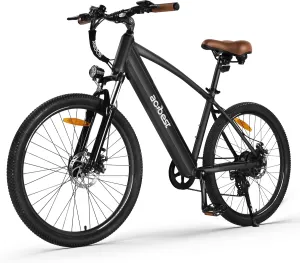Core Electric Bike for Adults - Peak 1000W Brushless Motor Ebike, 468&500Wh Removable Built in Battery 26&27.5X2.1 Tire Step Over Bicycle with 7 Speed, Commute E Bikes