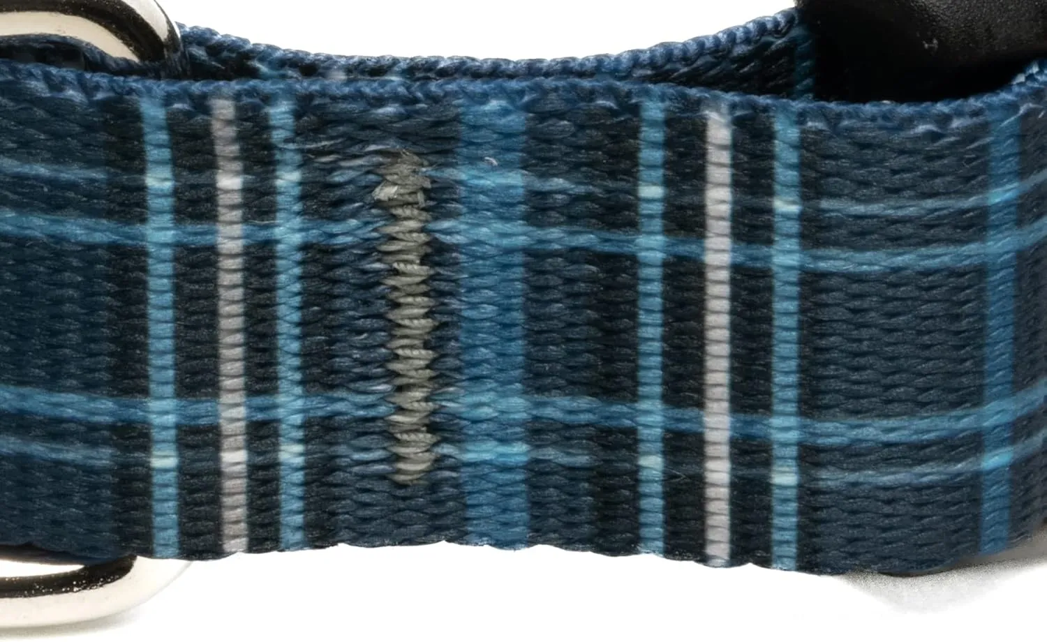 Country Brook Petz - Deluxe Navy Plaid Dog Collar and Leash - Plaid and Argyle Collection Featuring Charming Designs (1 Inch, Extra Large)