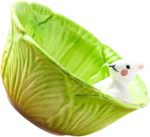 Creative Cartoon Rabbit Ceramic Bowl for Versatile Food Bowl for Fruits Salads Noodles and Soups for Family Gatherings and Parties and Design