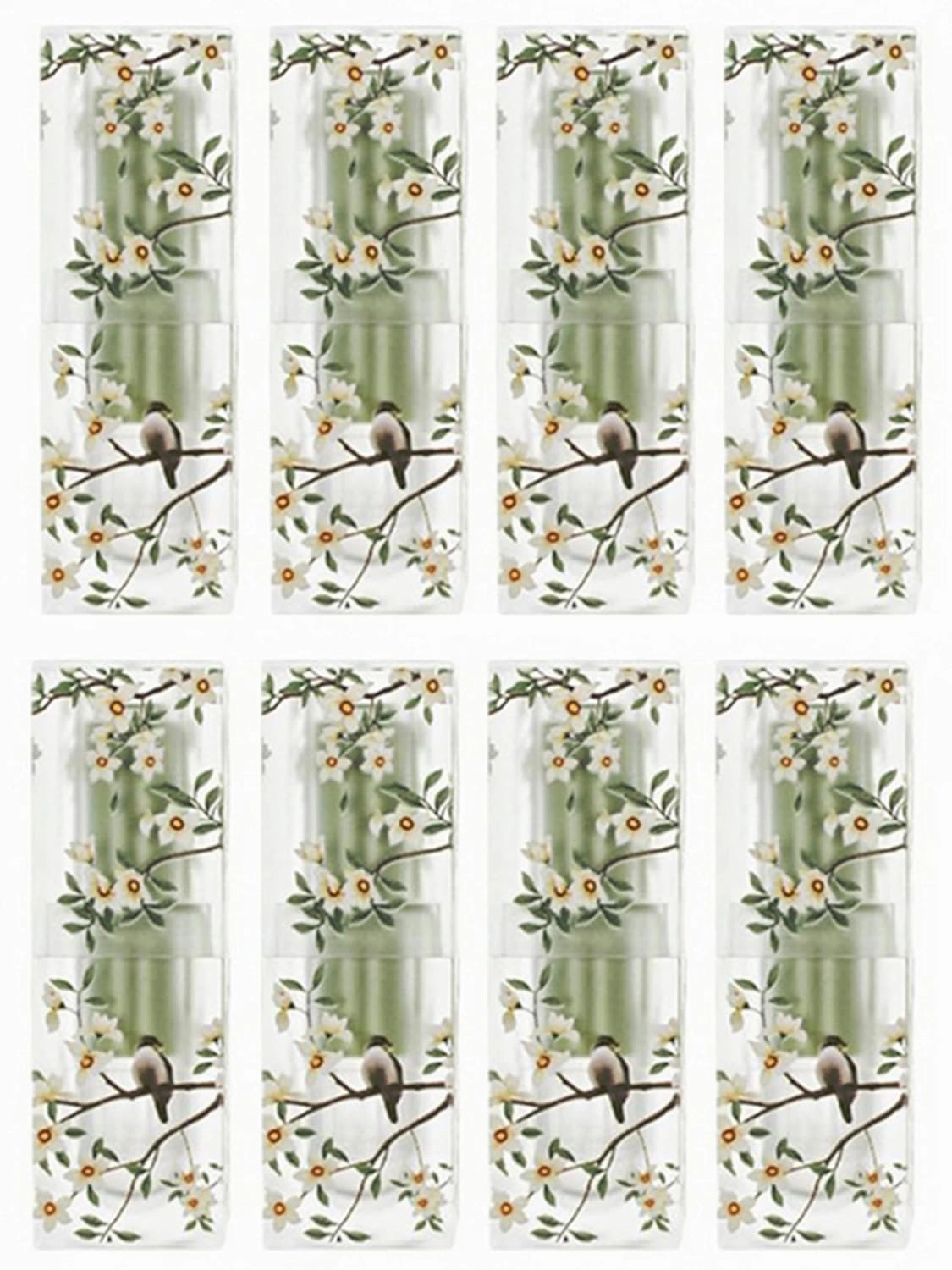 CTKcom 3.5ml Lip Balm Tubes Lipstick Tubes Spring Themed Empty Plastic Lip Tube 3D Pritned Flower Bird Refillable Container for DIY Homemade Lipstick Lip Balm Cosmetic Makeup,8 Pack