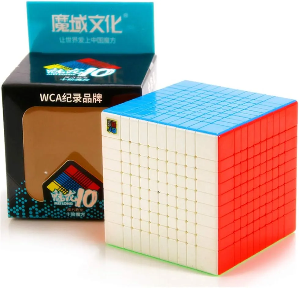 CuberSpeed Moyu MoFang JiaoShi Meilong 10x10 stickerless Cube MFJS MEILONG 10x10x10 Cubing Classroom Speed Cube