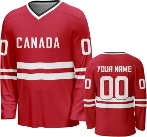 Custom National Hockey Jersey Personalized Name Number V-Neck Sports Ice Hockey Jerseyss Fans Gift for Men Women Youth