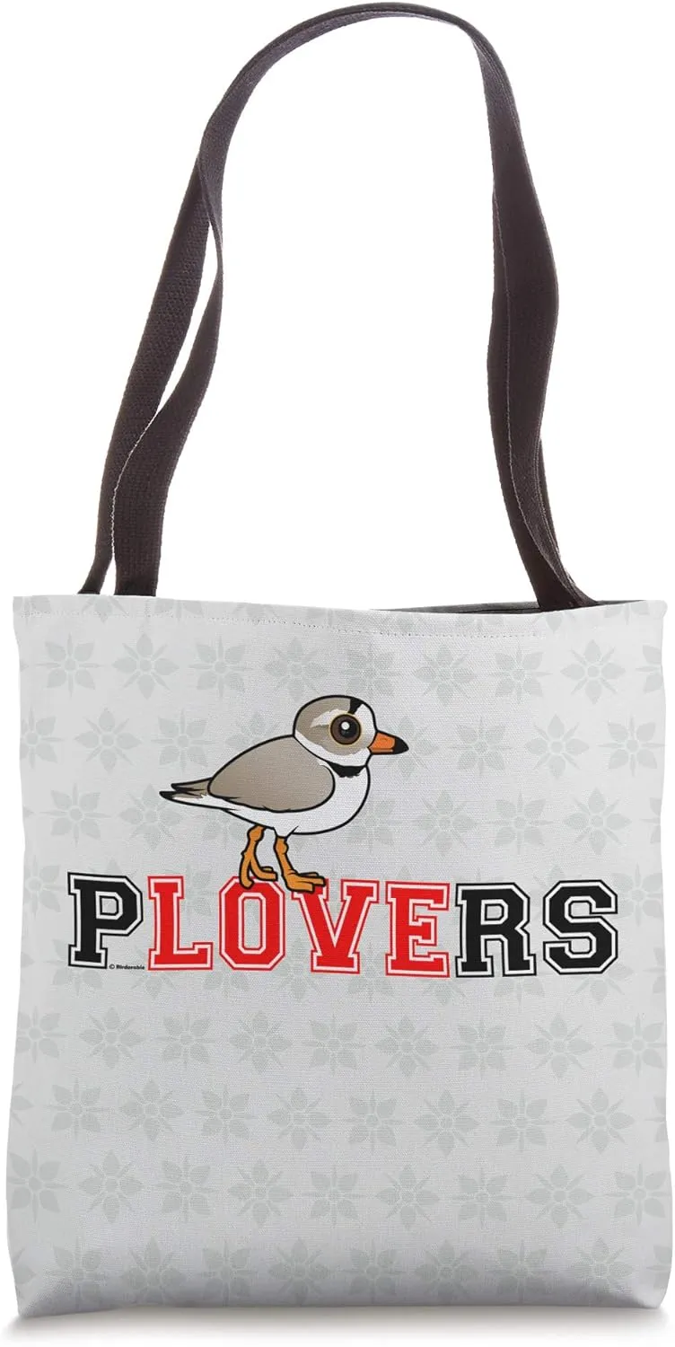 Cute Cartoon Piping Plover Love Birdorable Tote Bag