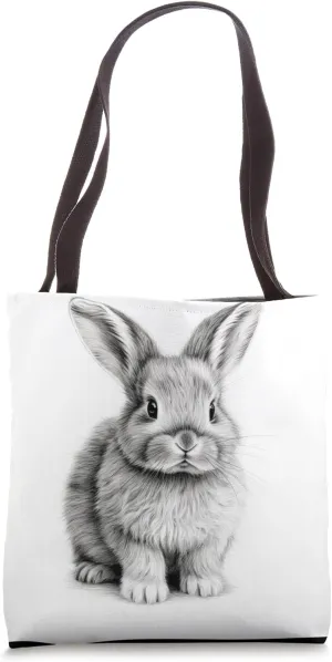Cute Lop Eared Bunny Rabbit Tote Bag