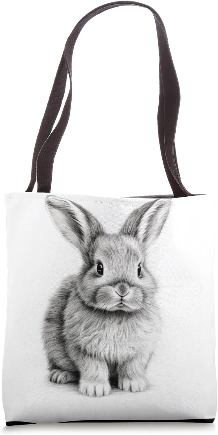 Cute Lop Eared Bunny Rabbit Tote Bag