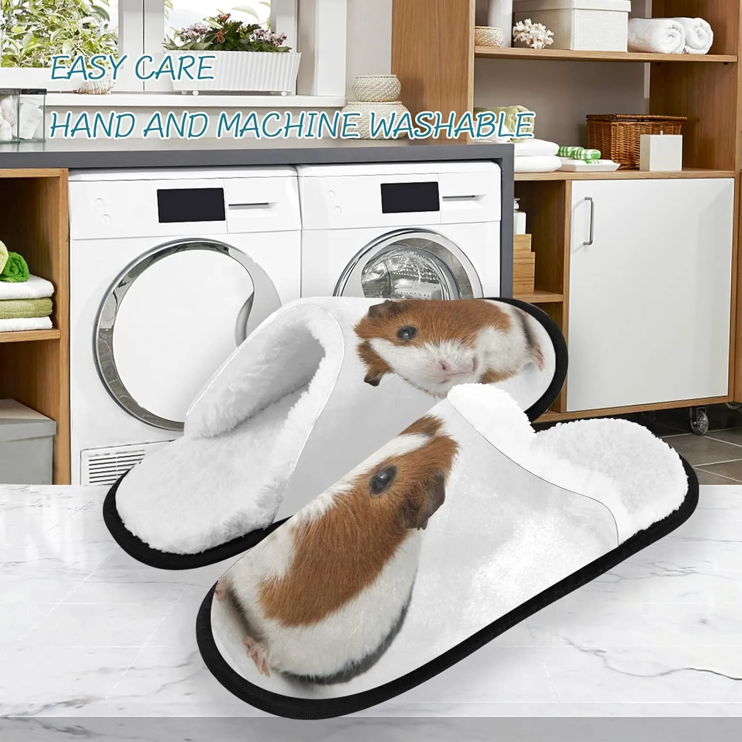 Cute Red Panda Slippers, Soft Memory Foam Non-Slip Indoor House Slippers Home Shoes for Bedroom Travel Hotel Spa