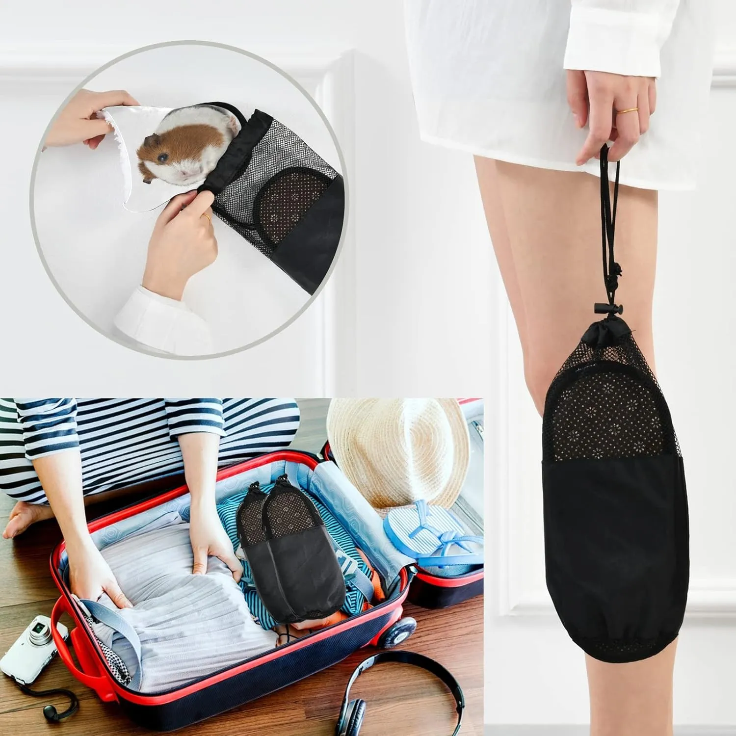 Cute Red Panda Slippers, Soft Memory Foam Non-Slip Indoor House Slippers Home Shoes for Bedroom Travel Hotel Spa