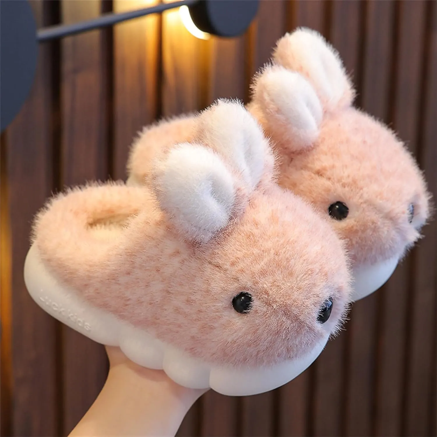 Cute Women's Rabbit Slippers - Warm & Plush, Cartoon Design, Perfect for Winter & Indoor/Outdoor Use