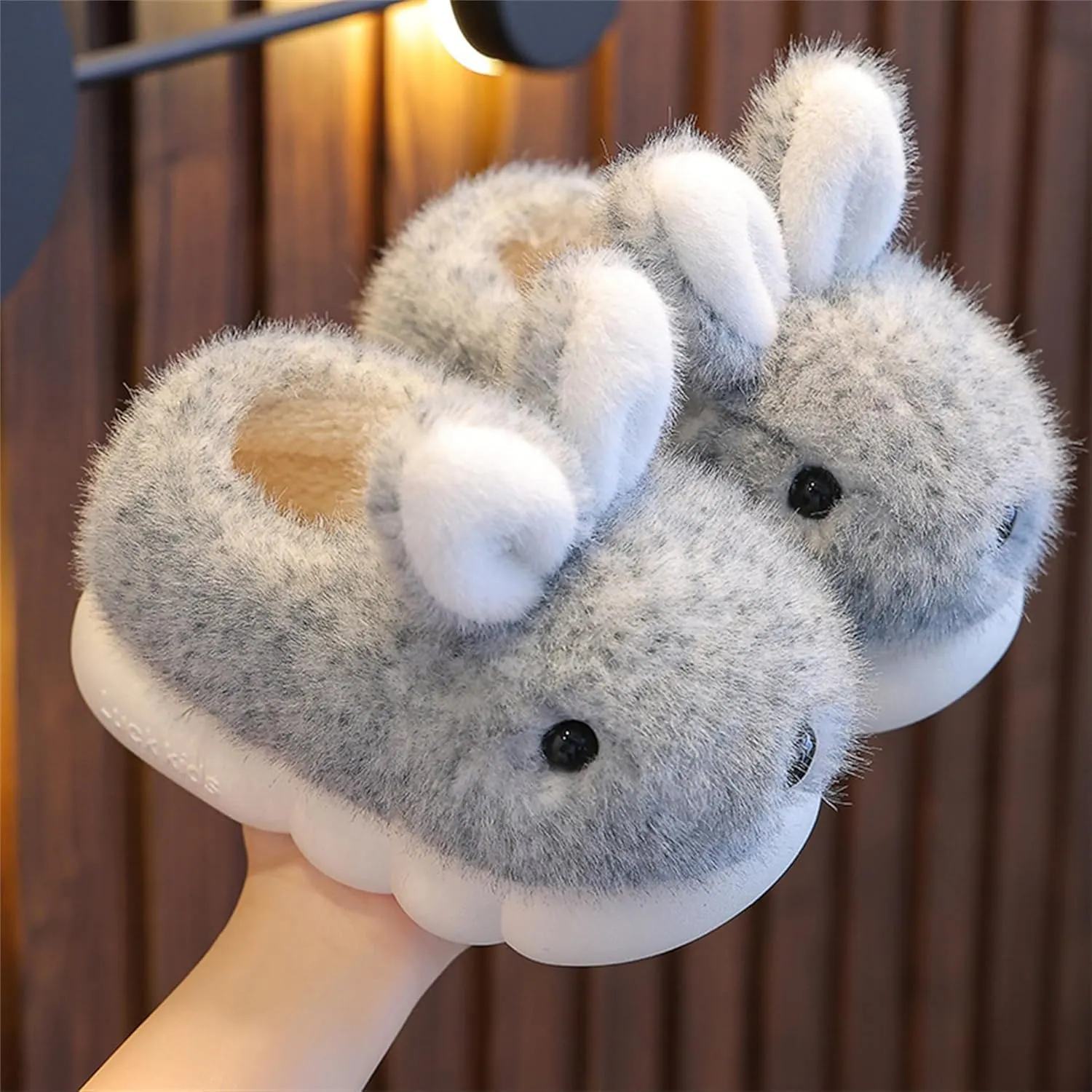Cute Women's Rabbit Slippers - Warm & Plush, Cartoon Design, Perfect for Winter & Indoor/Outdoor Use
