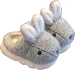 Cute Women's Rabbit Slippers - Warm & Plush, Cartoon Design, Perfect for Winter & Indoor/Outdoor Use