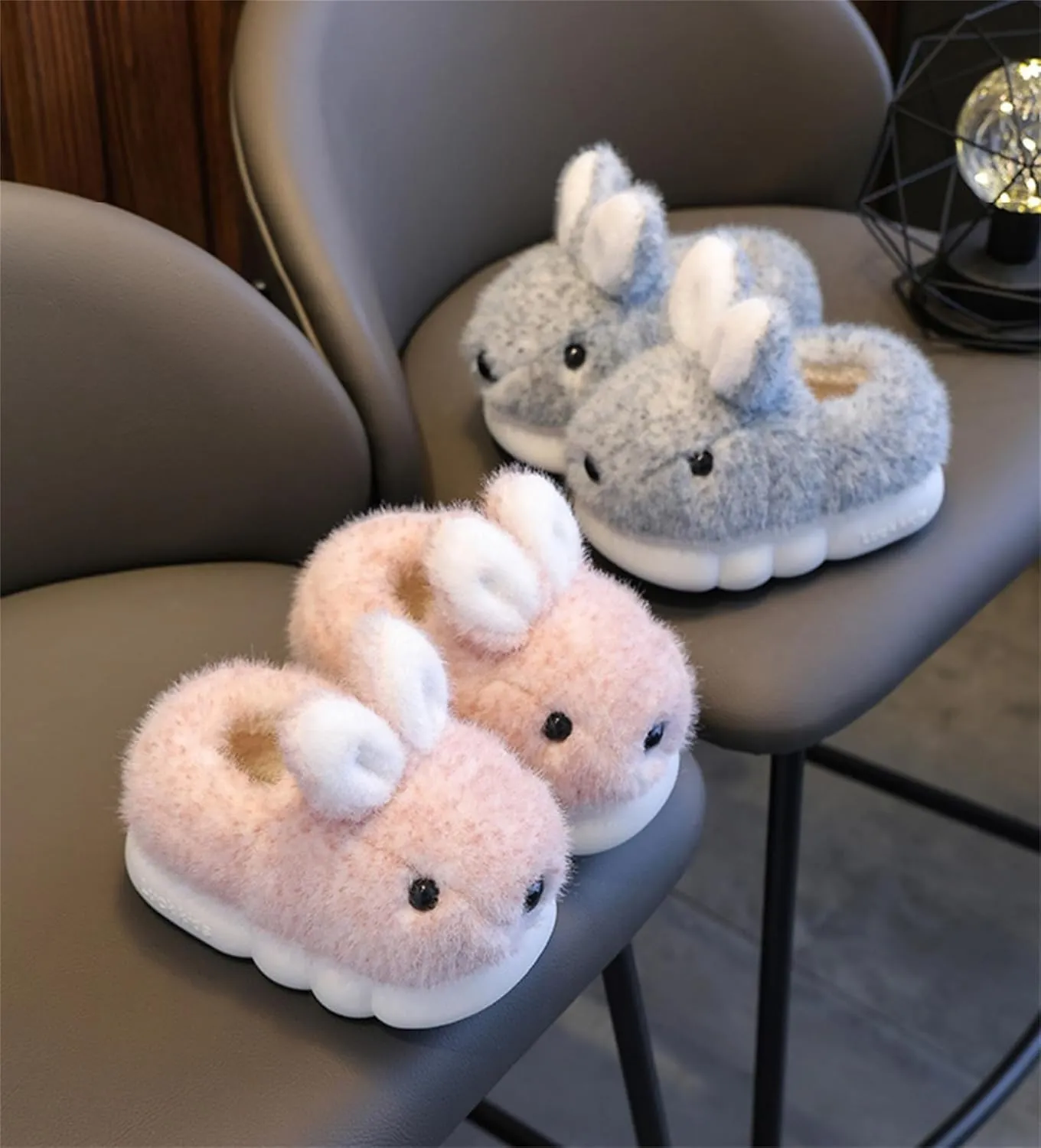 Cute Women's Rabbit Slippers - Warm & Plush, Cartoon Design, Perfect for Winter & Indoor/Outdoor Use