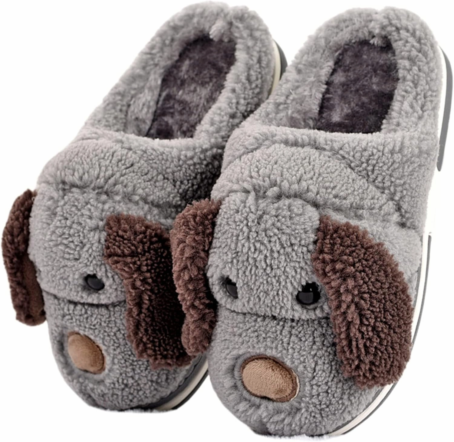Cute Dog slippers Cartoon animal slippers Women slippers Men slippers Winter slippers Plush slippers home slippers Warm slippers Soft comfortable