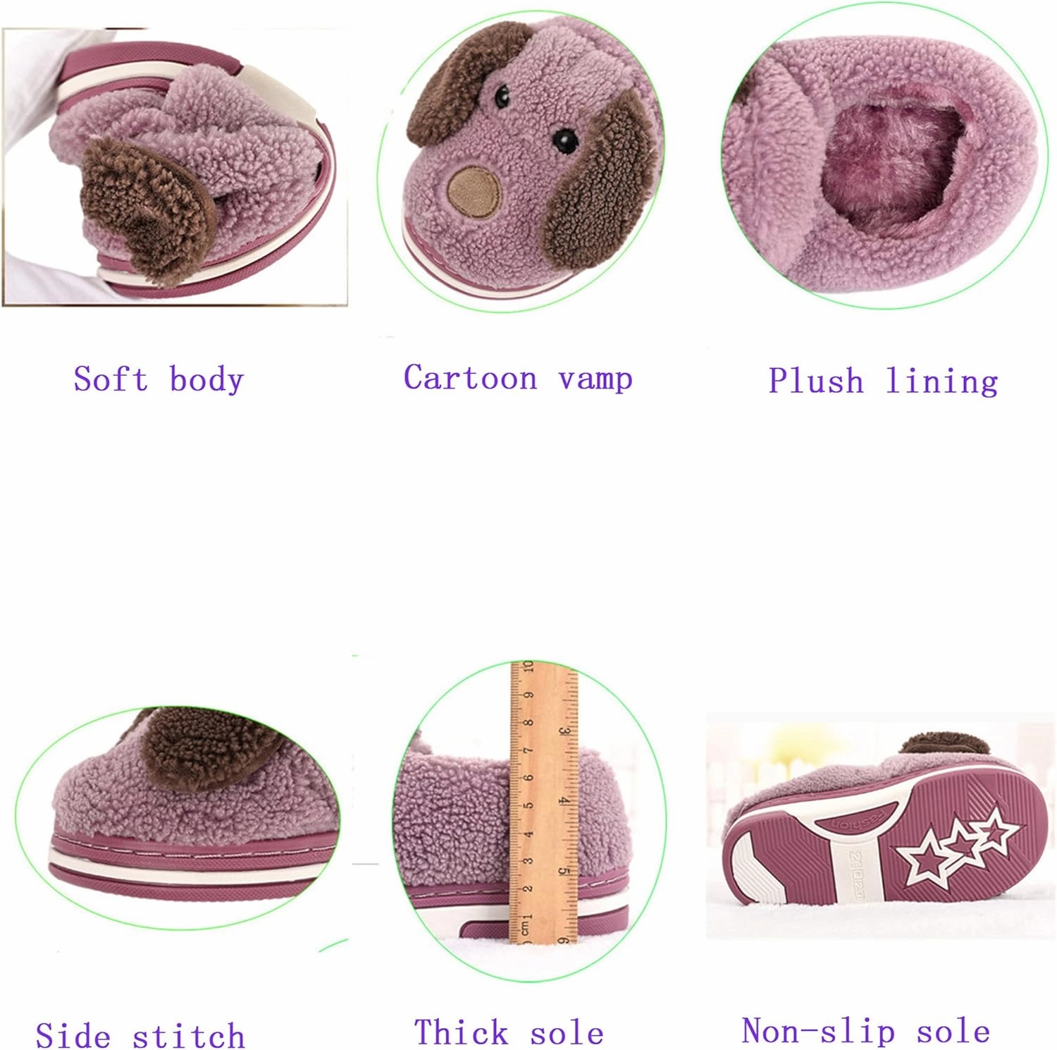 Cute Dog slippers Cartoon animal slippers Women slippers Men slippers Winter slippers Plush slippers home slippers Warm slippers Soft comfortable