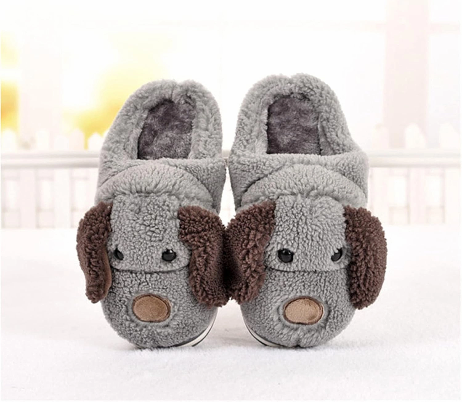 Cute Dog slippers Cartoon animal slippers Women slippers Men slippers Winter slippers Plush slippers home slippers Warm slippers Soft comfortable
