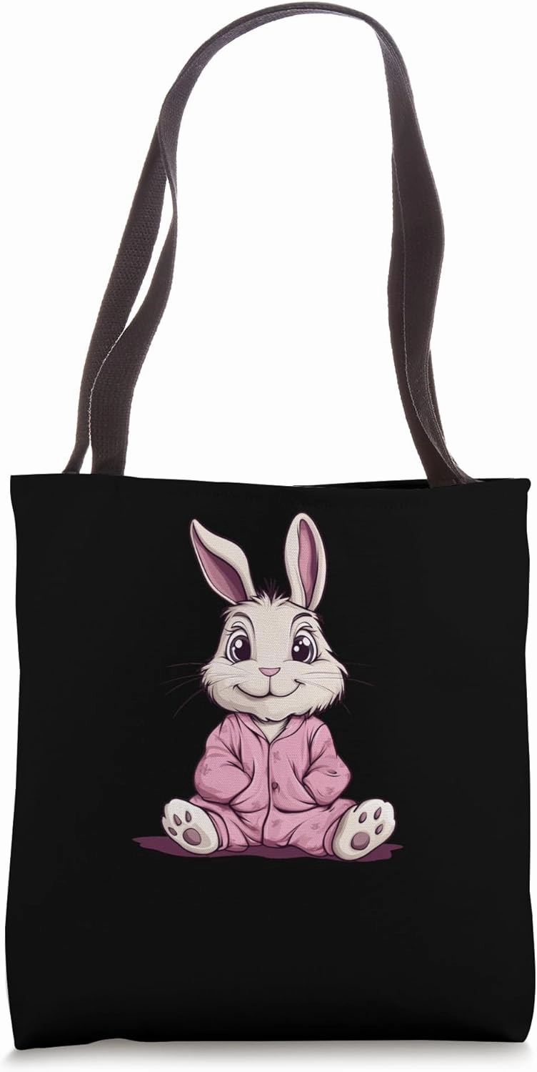 Cute Dreamy Bunny in Pajama for Sleepy Boys and Girls Tote Bag