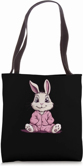 Cute Dreamy Bunny in Pajama for Sleepy Boys and Girls Tote Bag