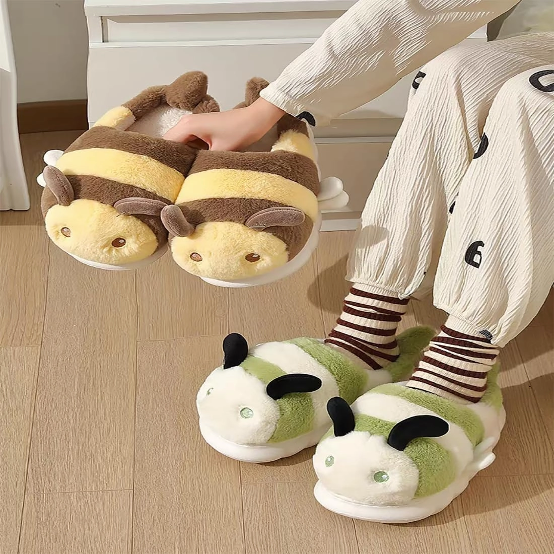 Cute Panda Slippers Cartoon Slippers Animal Slippers Winter Home Slippers