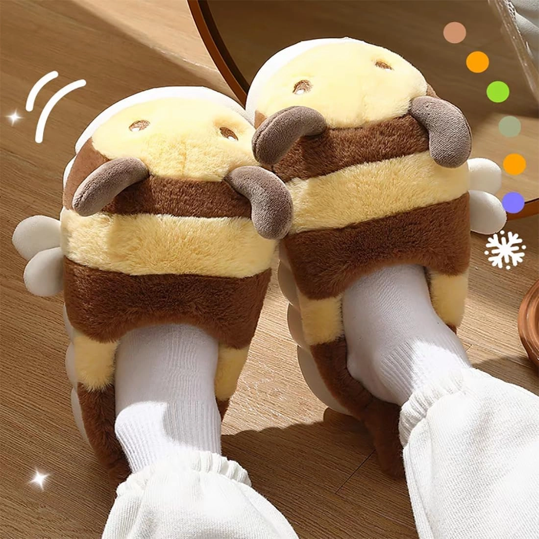 Cute Panda Slippers Cartoon Slippers Animal Slippers Winter Home Slippers