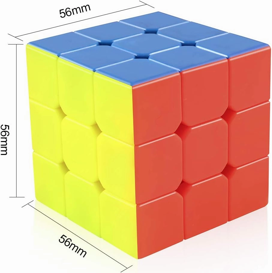 D-FantiX Cyclone Boys 3x3 Speed Cube Stickerless Magic Cube 3x3x3 Puzzles Toys (56mm) &Magnetic Mirror Reflective Speed Cube 3x3x3