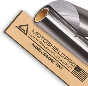 DIY-MotoShield Pro Premium Nano Ceramic Tint (35% VLT) 30” in x 15’ ft Roll | Professional Window Film for Auto, Reduce Infrared Heat & Block UV by 99%