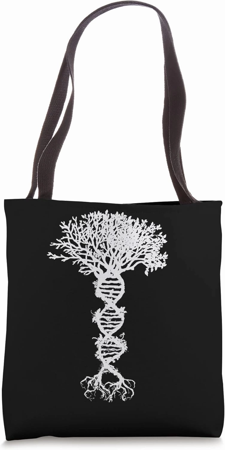 DNA Tree of Life Science Genetics Biology Genealogy Genes Tote Bag