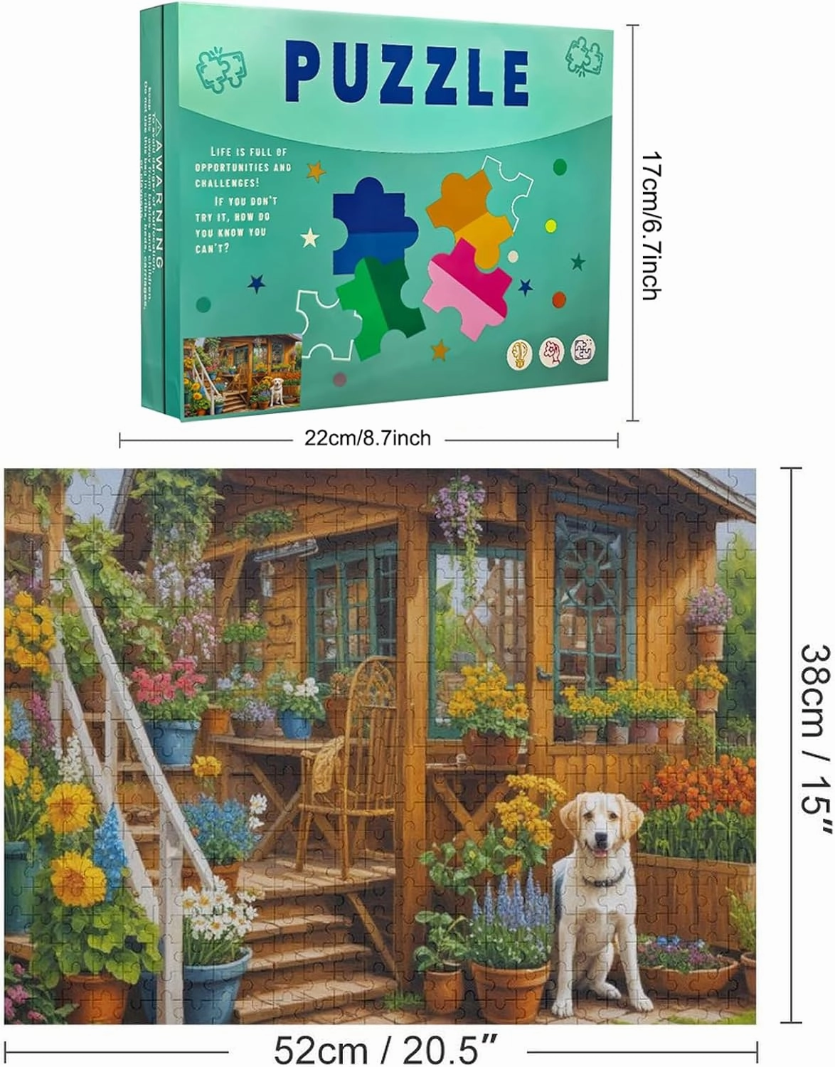 Driving Off Road Adventure Through Forest and Meadow Jigsaw Puzzles for Adults and Kids 500 Pieces Puzzle Educational Games Gift for Elders Family Friend Gift for Women Men 20.5x15 Inch