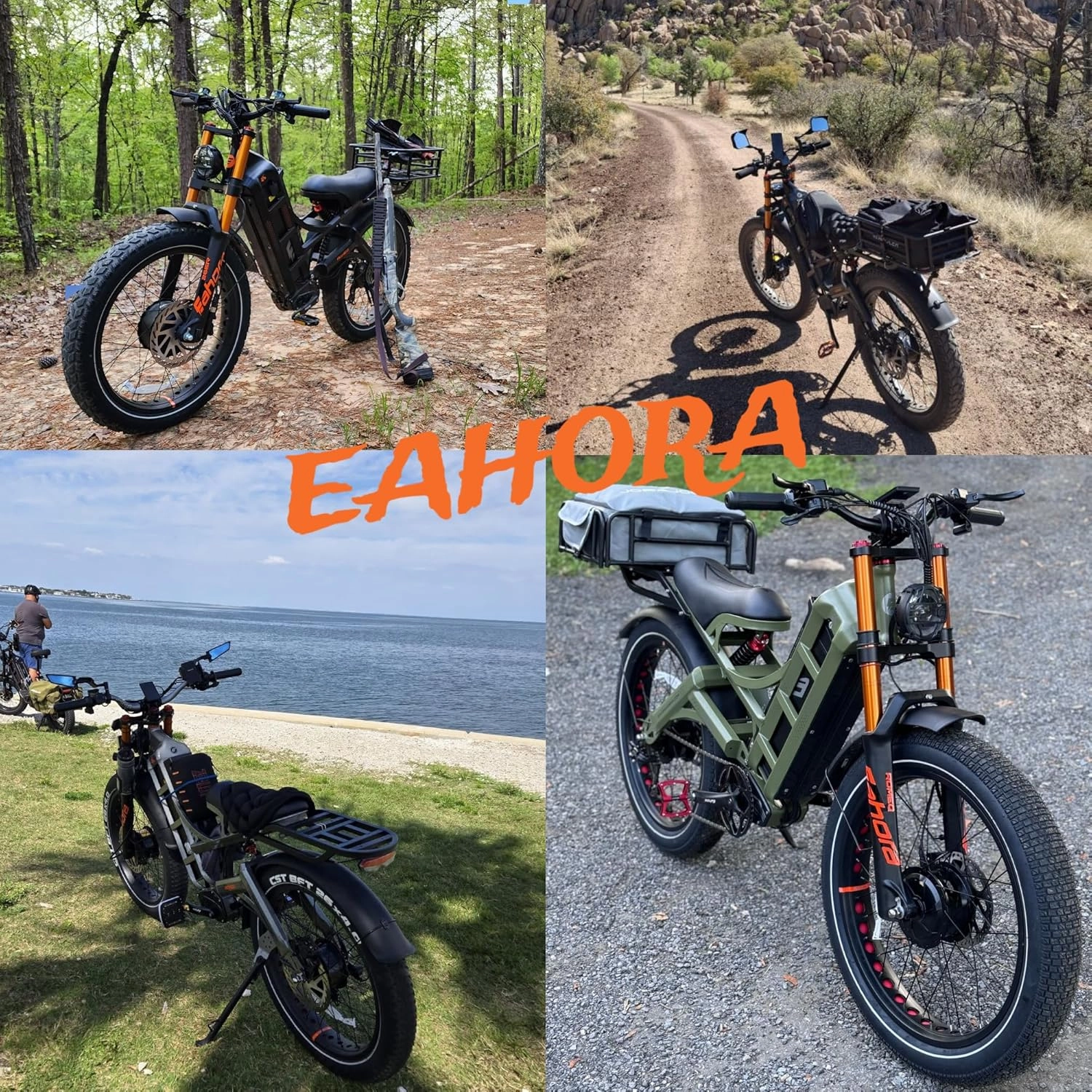 eAhora Romeo Pro 3 [2025 Latest] 50 Mph Electric Bike for Adults, 5000W Dual Motor Ebike, 60V 80Ah 250 Miles Long Range Electric Bike, 26”*4.0 Fat Tire Air Full Suspension Off-Road E-Bike, UL2849