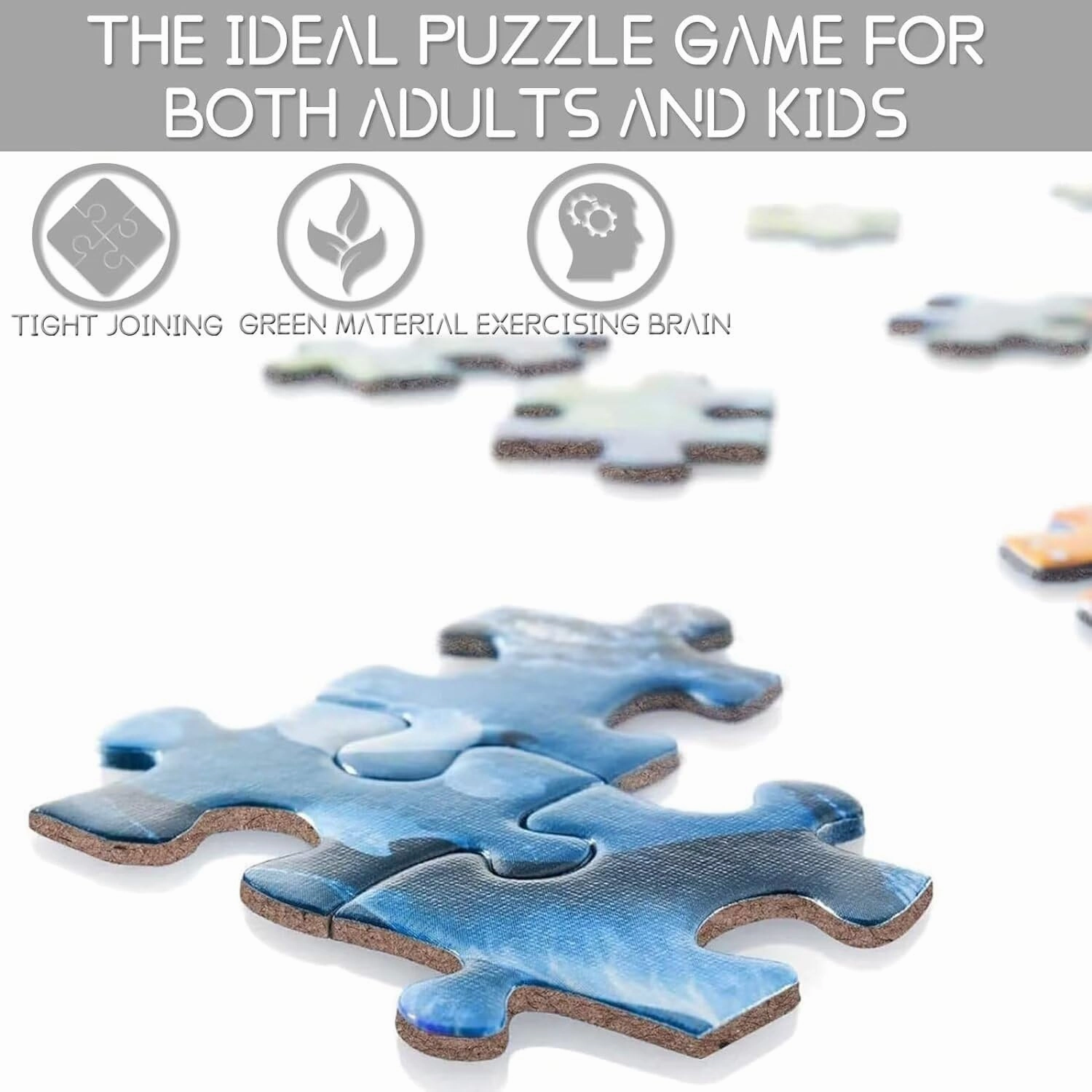 Education Intellectual Toy Puzzle 500 Pieces Jigsaw Puzzle for Adults Baby Polar Bears Wooden Puzzle Environmentally Friendly No Odor Challenging Fun Family Holiday Activities Games Toys Gifts