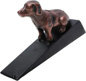 ERINGOGO Decorative Dog Figurine Door Stopper Unique Design Practical Wedge for Home Use Fits Door Heights Works Various Surfaces Door Guard