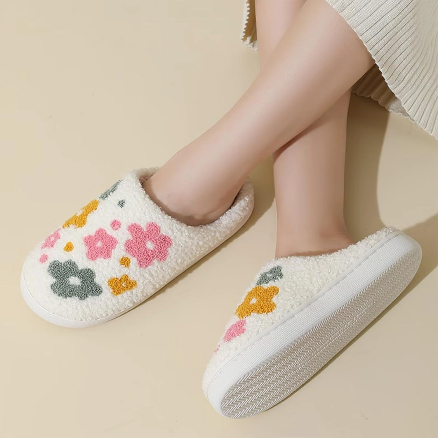 Evil Eyes Cowboy Hat Slippers cute Warm Cozy House Shoes Soft Plush Fuzzy Slippers for Women Men