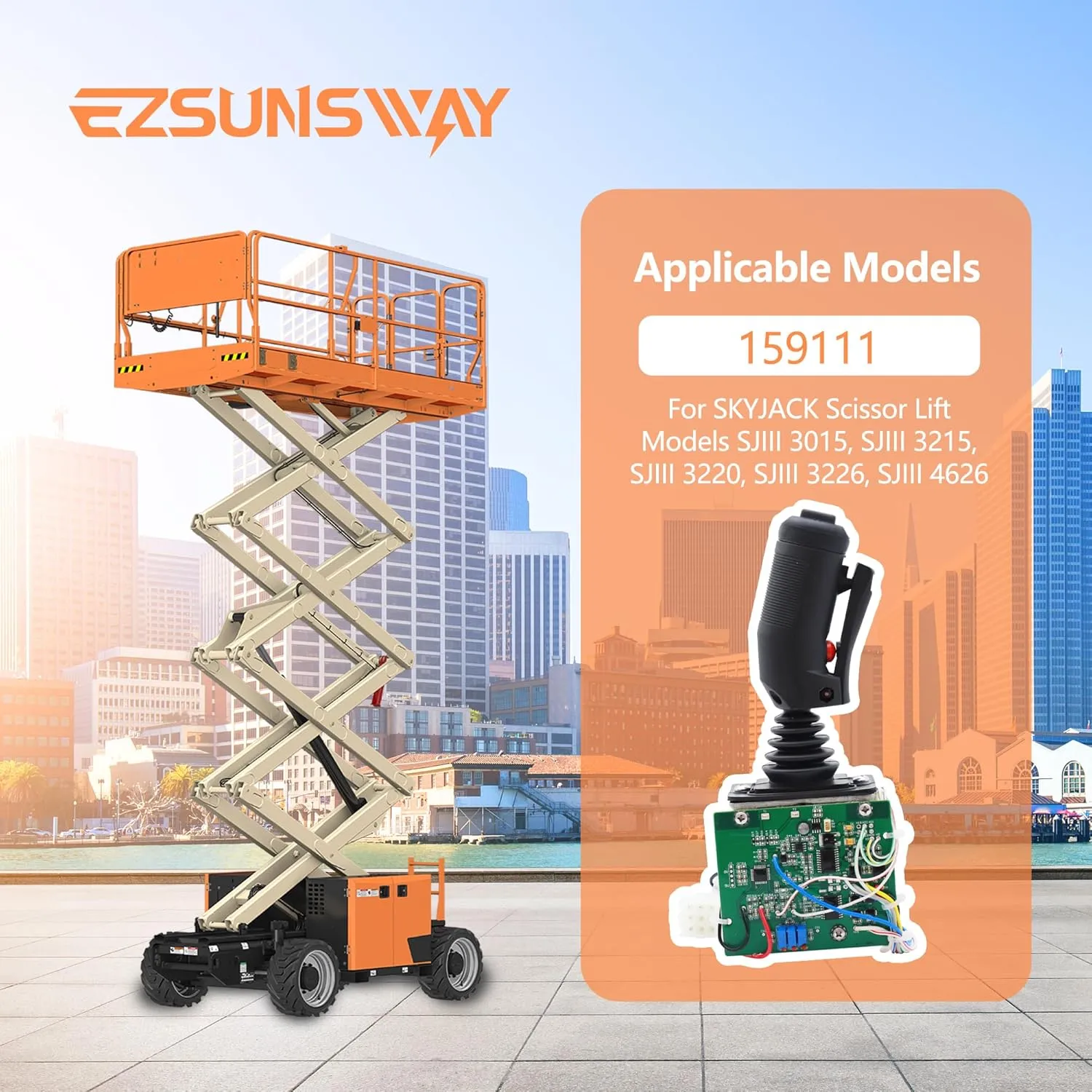 EZSUNSWAY 159111 159111AB Replacement controller for Skyjack Lift SJIII 3015 SJIII 3215 3219 3220 3226 4626 4832