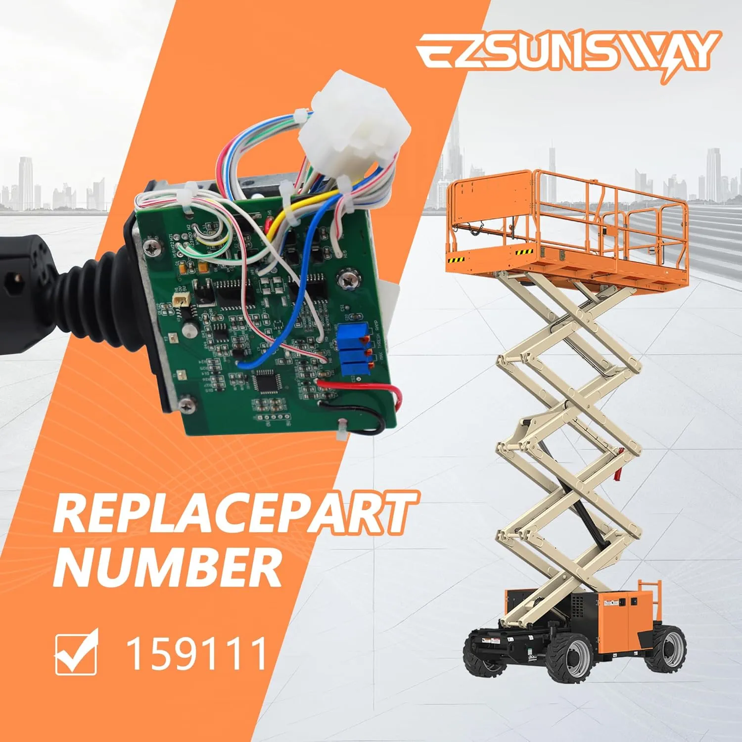 EZSUNSWAY 159111 159111AB Replacement controller for Skyjack Lift SJIII 3015 SJIII 3215 3219 3220 3226 4626 4832