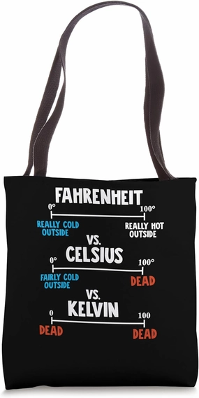 Fahrenheit vs Celsius vs Kelvin Tote Bag