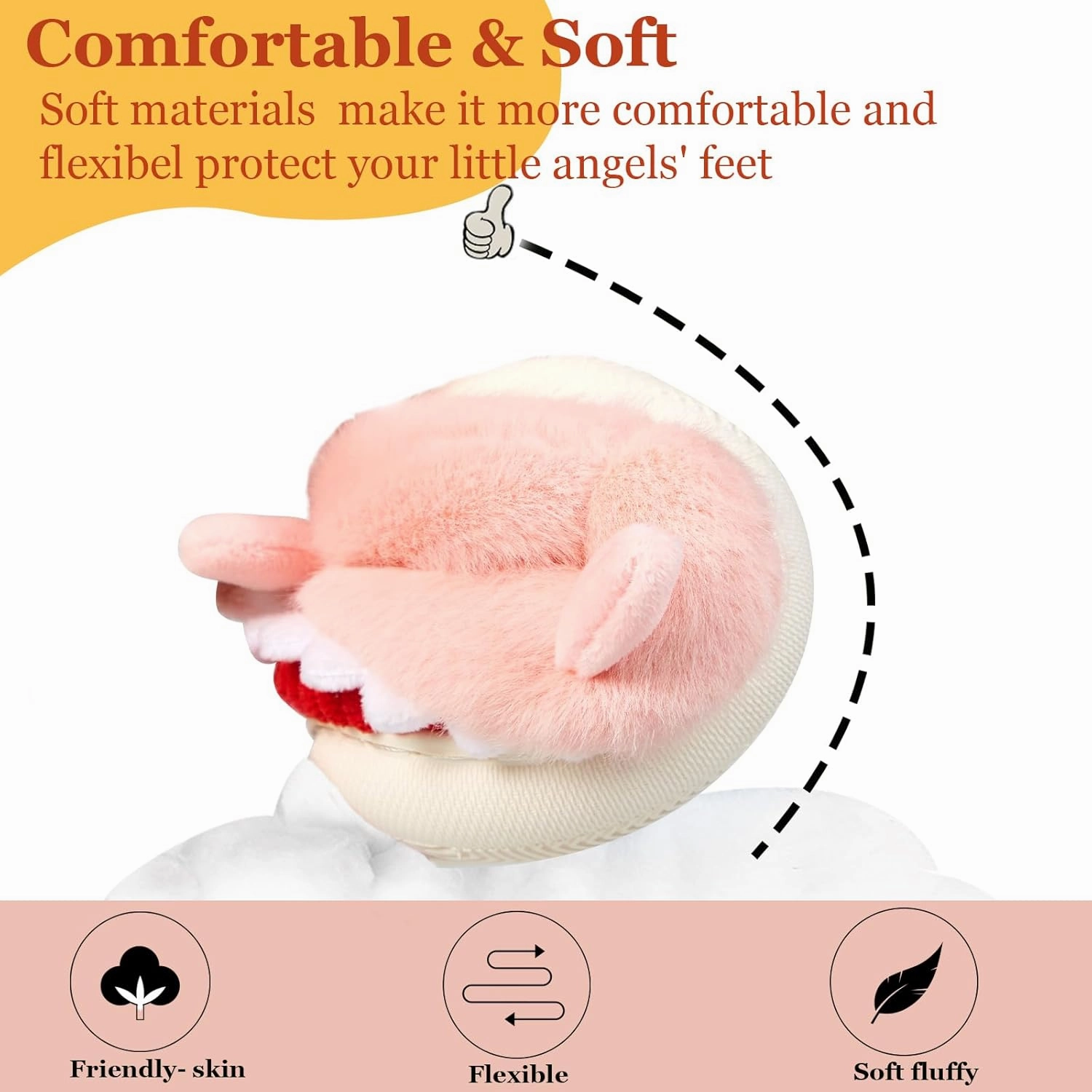 Fiedaz Boys Girls Shark Slippers for Toddler Kids - Cute Plush Warm Non-Slip Indoor Bedroom Winter Shoes