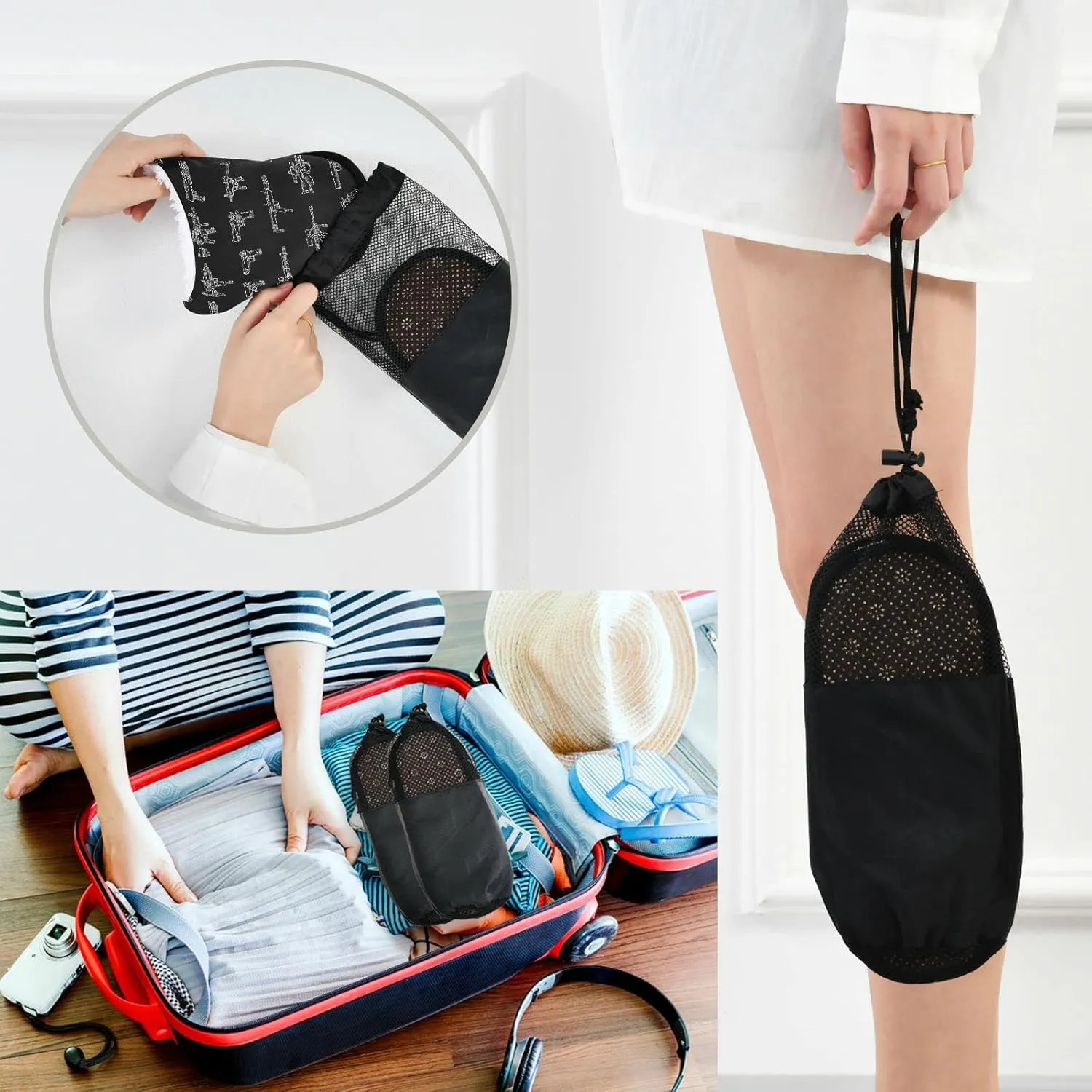 Fisyme Weapons Gun Slippers, Soft Memory Foam Non-Slip Indoor House Slippers Home Shoes for Bedroom Hotel Travel Spa