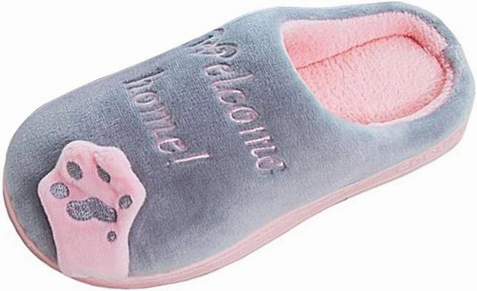 FJWYSANGU Womens & Mens Memory Foam Fuzzy Warm Slip On House Slippers - Cute Animal Slippers - Soft Plush Home Shoes - Indoor & Outdoor