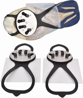 Flint Set, Outdoor Flint Slip-On Footbrake, Spark Grinding Ground Sole Shoe Holder, Flint Footbrake for Outdoor Activities