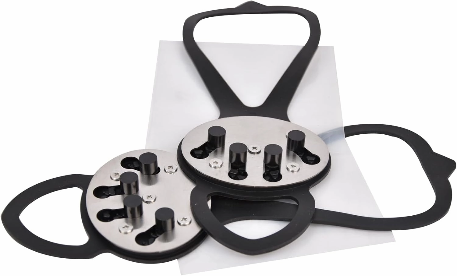 Flint Set, Outdoor Flint Slip-On Footbrake, Spark Grinding Ground Sole Shoe Holder, Flint Footbrake for Outdoor Activities