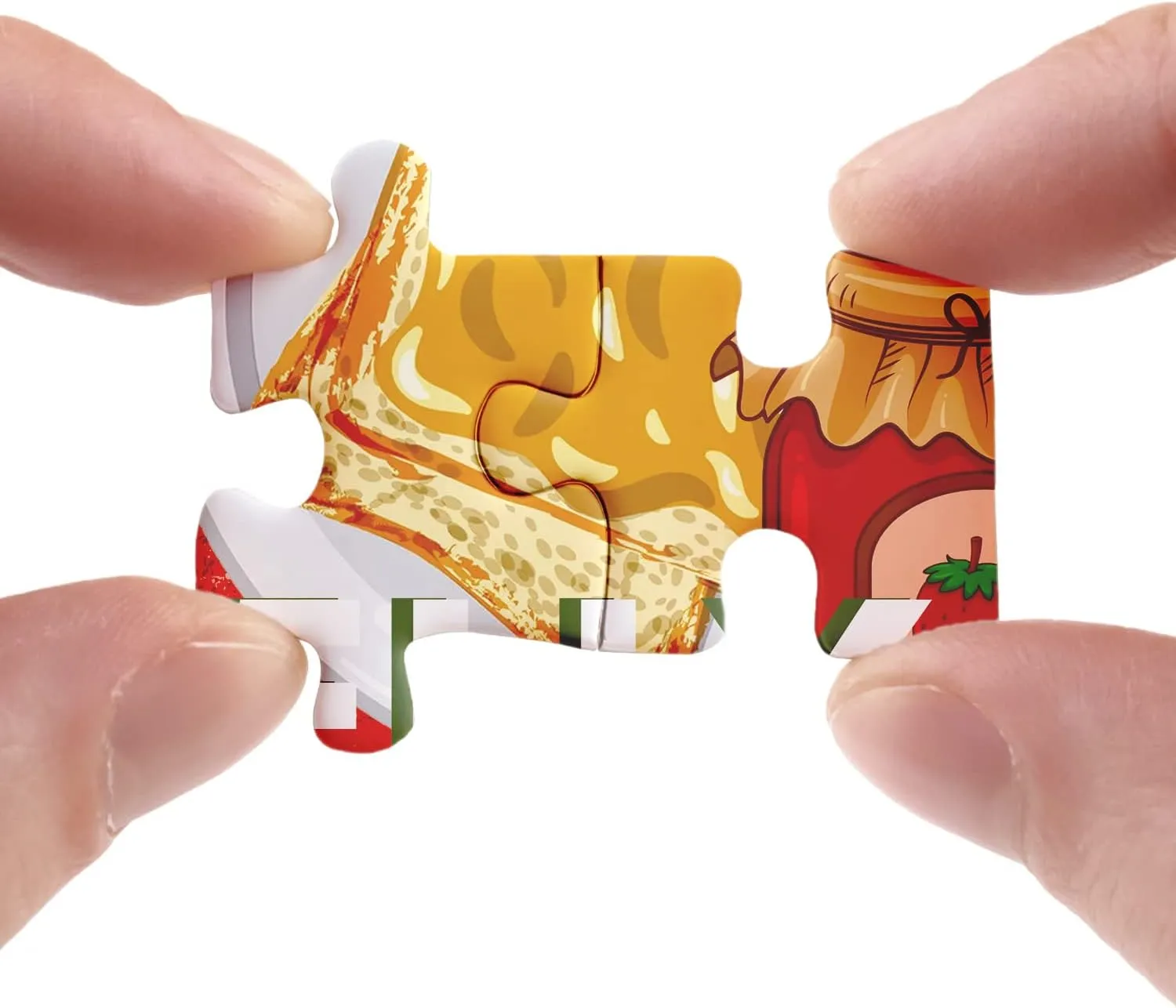 Food Puzzle 1000 Piece for Adults, Vintage Snack Jigsaw Puzzle, Pizza Treats Puzzle Bulk Junk Food Puzzles for Adults