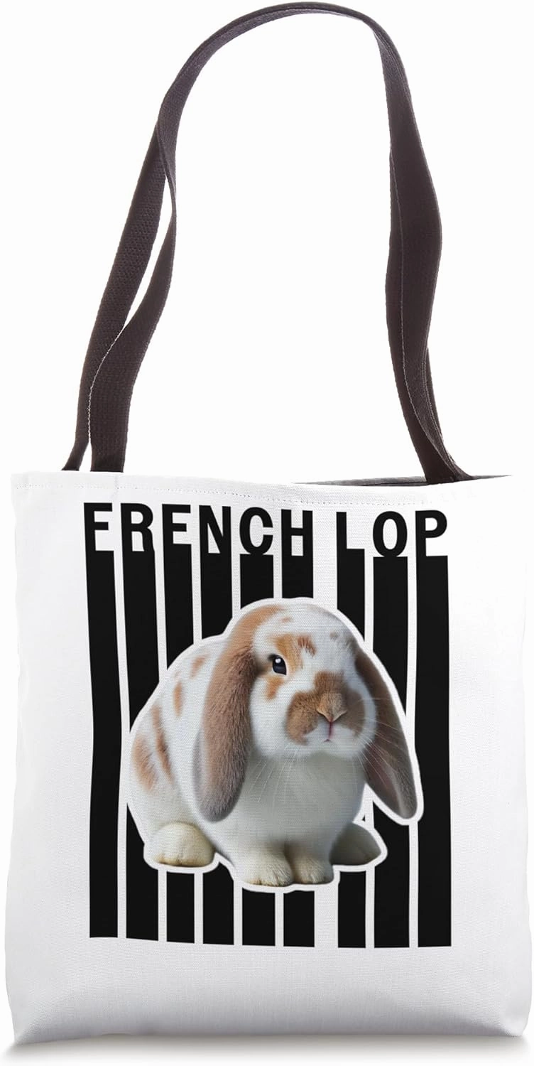 French Lop Rabbit Lovers Cute Bunny Tote Bag