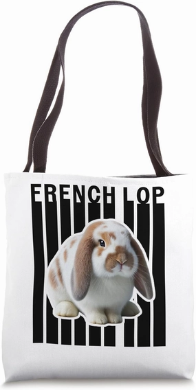 French Lop Rabbit Lovers Cute Bunny Tote Bag