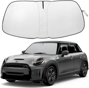 Front Windshield Sunshade fit for 2015-2024 Mini Cooper Cooper S Hardtop 4 Door Foldable Car Shade Automotive Windshield Sunshades Mini Cooper Windshield Sun Shade Keeps Your Vehicle Cool