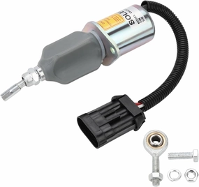 Fuel Shut Off Solenoid Switch Replacement for 6681513 Compatible with Bobcat Skid Steer T190 S185 S175 S160 A220 450 453 463 553 653 751 753 Bobcat Excavator 325 328 331 334 337 341 12VDC